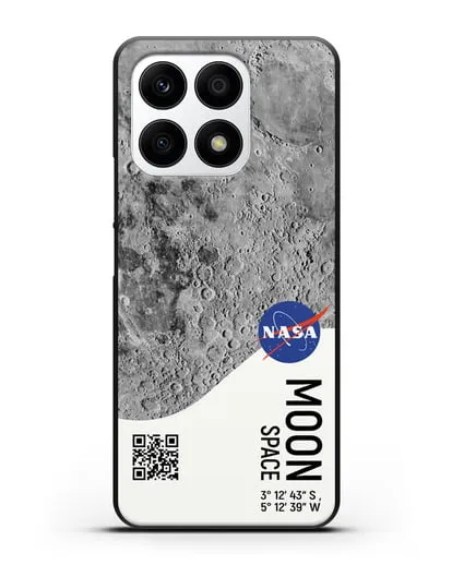 Чехол Луна с координатами силиконовый для Honor X8a