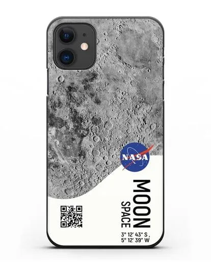Чехол Луна с координатами силиконовый для iPhone 11