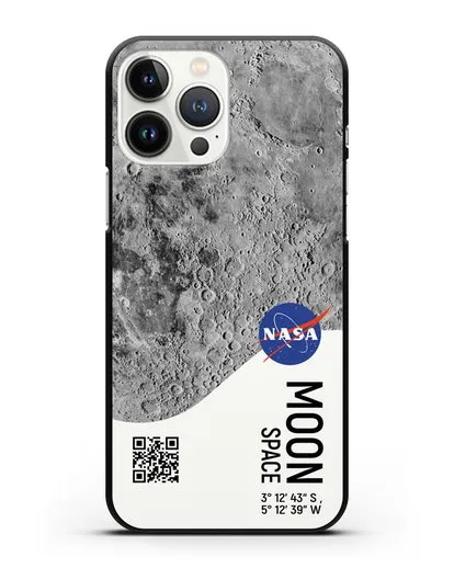 Чехол Луна с координатами силиконовый для iPhone 13 Pro Max