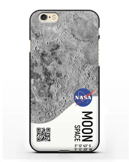 Чехол Луна с координатами силиконовый для iPhone 6