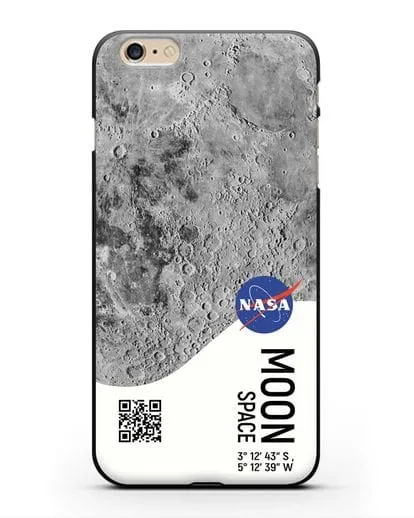 Чехол Луна с координатами силиконовый для iPhone 6 Plus