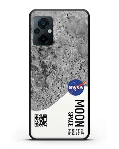 Чехол Луна с координатами силиконовый для Xiaomi Poco M5