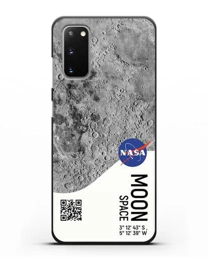 Чехол Луна с координатами силиконовый для Samsung Galaxy S20 [SM-G980F]