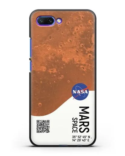 Чехол Марс с координатами силиконовый для Honor 10