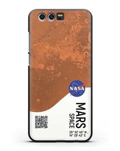 Чехол Марс с координатами силиконовый для Honor 9