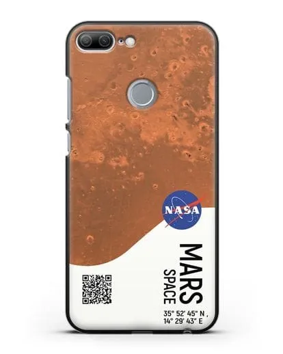 Чехол Марс с координатами силиконовый для Honor 9 Lite
