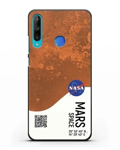 Чехол Марс с координатами силиконовый для Honor 9C