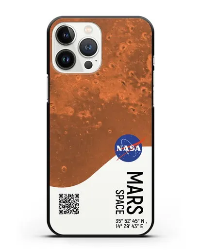Чехол Марс с координатами силиконовый для iPhone 13 Pro Max