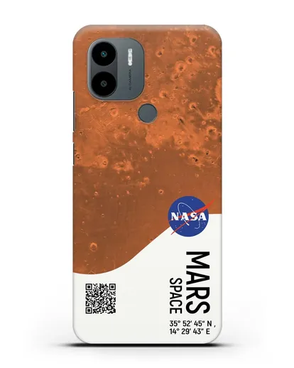 Чехол Марс с координатами силиконовый для Xiaomi Poco C51