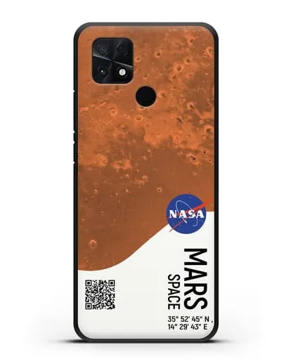 Чехол Марс с координатами силиконовый для Xiaomi Poco C40