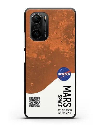 Чехол Марс с координатами силиконовый для Xiaomi Poco F3 Pro