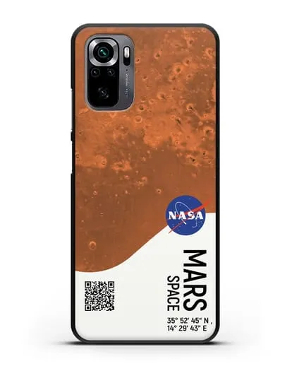 Чехол Марс с координатами силиконовый для Xiaomi Poco M5s