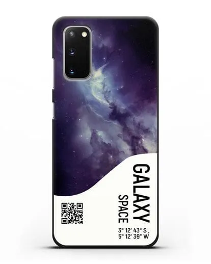 Чехол Галактика с координатами силиконовый для Samsung Galaxy S20 [SM-G980F]