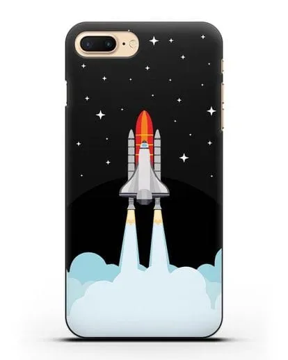 Чехол с иллюстрацией Спейс Шаттл силиконовый для iPhone 7 Plus