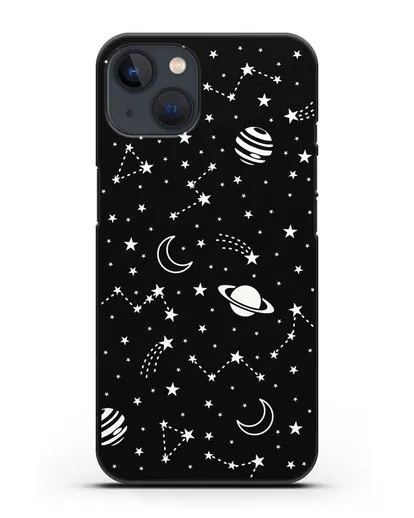 Чехол с иллюстрацией Планеты силиконовый для iPhone 13 Mini