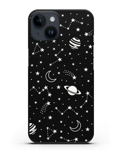 Чехол с иллюстрацией Планеты силиконовый для iPhone 14