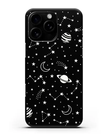 Чехол с иллюстрацией Планеты силиконовый для iPhone 16 Pro Max