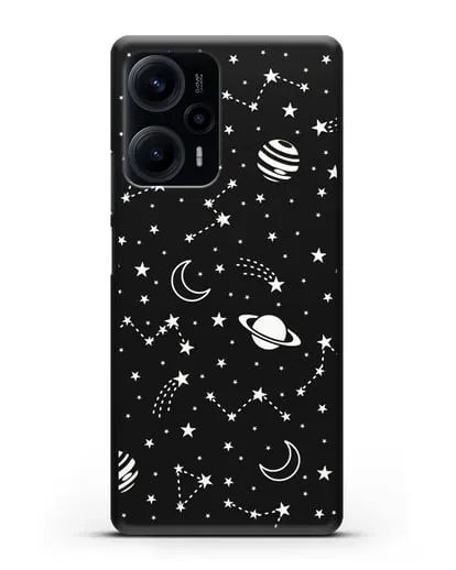 Чехол с иллюстрацией Планеты силиконовый для Xiaomi Poco F5