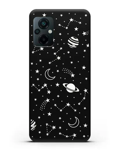 Чехол с иллюстрацией Планеты силиконовый для Xiaomi Poco M5