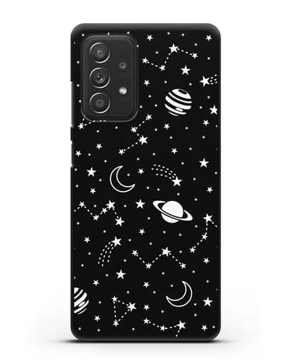 Чехол с иллюстрацией Планеты силиконовый для Samsung Galaxy A53