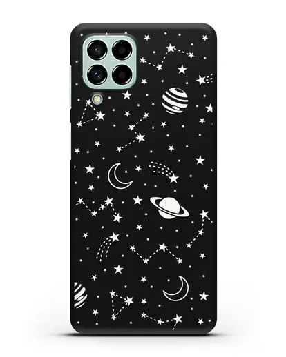 Чехол с иллюстрацией Планеты силиконовый для Samsung Galaxy M53 [SM-M536]