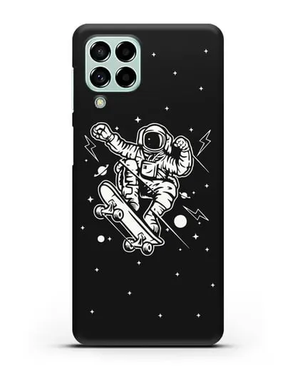 Чехол Космонавт на скейте силиконовый для Samsung Galaxy M53 [SM-M536]