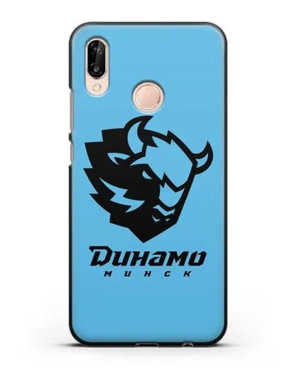 Чехол с зубром ХК Динамо-Минск силиконовый для Huawei P20 Lite