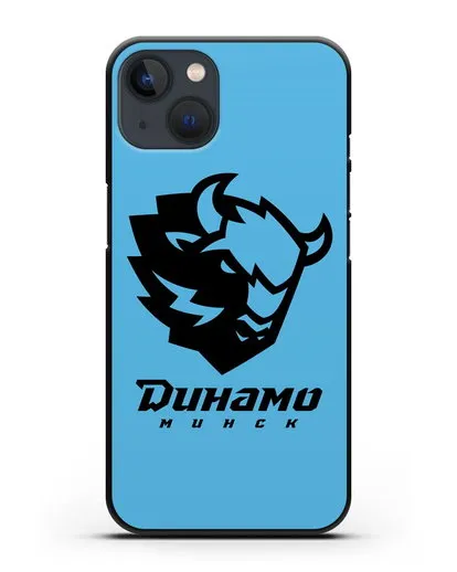 Чехол с зубром ХК Динамо-Минск силиконовый для iPhone 13