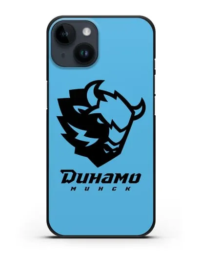 Чехол с зубром ХК Динамо-Минск силиконовый для iPhone 14