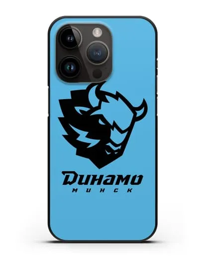 Чехол с зубром ХК Динамо-Минск силиконовый для iPhone 14 Pro