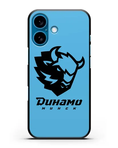 Чехол с зубром ХК Динамо-Минск силиконовый для iPhone 16