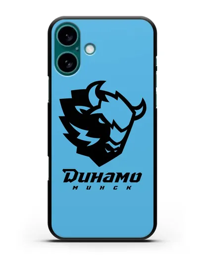 Чехол с зубром ХК Динамо-Минск силиконовый для iPhone 16 Plus