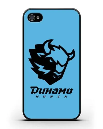 Чехол с зубром ХК Динамо-Минск силиконовый для iPhone 4/4s
