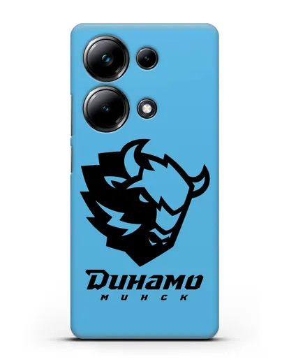 Чехол с зубром ХК Динамо-Минск силиконовый для Xiaomi Poco M6 Pro