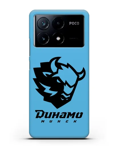Чехол с зубром ХК Динамо-Минск силиконовый для Xiaomi Poco X6 Pro
