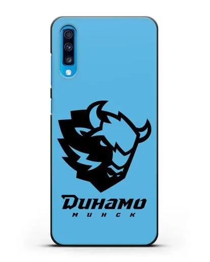 Чехол с зубром ХК Динамо-Минск силиконовый для Samsung Galaxy A70 [SM-A705F]