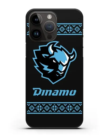 Чехол с логотипом ХК Динамо-Минск силиконовый для iPhone 14 Pro Max