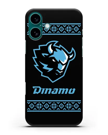 Чехол с логотипом ХК Динамо-Минск силиконовый для iPhone 16 Plus