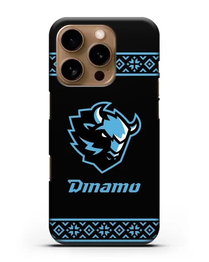 Чехол с логотипом ХК Динамо-Минск силиконовый для iPhone 16 Pro