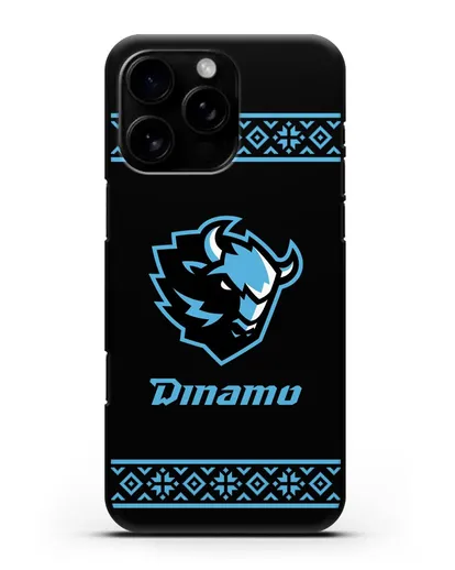 Чехол с логотипом ХК Динамо-Минск силиконовый для iPhone 16 Pro Max