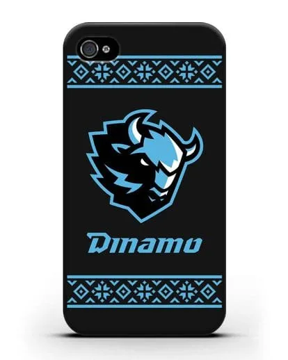 Чехол с логотипом ХК Динамо-Минск силиконовый для iPhone 4/4s