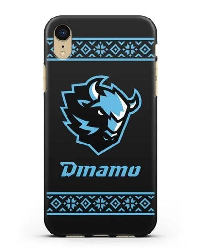 Чехол с логотипом ХК Динамо-Минск силиконовый для iPhone XR
