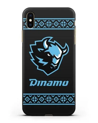 Чехол с логотипом ХК Динамо-Минск силиконовый для iPhone XS Max