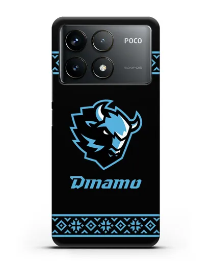 Чехол с логотипом ХК Динамо-Минск силиконовый для Xiaomi Poco F6 Pro