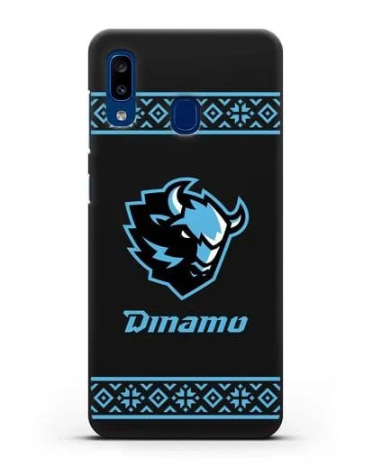 Чехол с логотипом ХК Динамо-Минск силиконовый для Samsung Galaxy A20 [SM-A205FN]