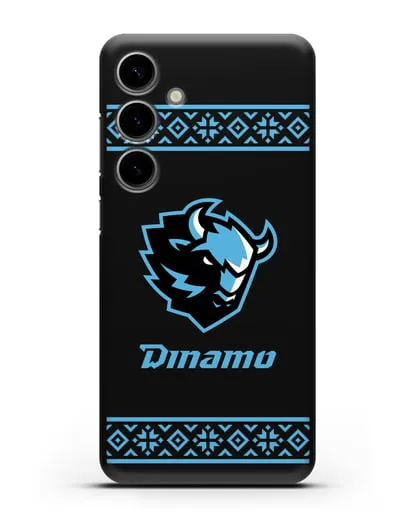 Чехол с логотипом ХК Динамо-Минск силиконовый для Samsung Galaxy S24 Plus