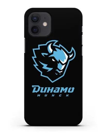 Чехол ХК Динамо-Минск с белорусским орнаментом силиконовый для iPhone 12