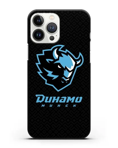 Чехол ХК Динамо-Минск с белорусским орнаментом силиконовый для iPhone 13 Pro Max