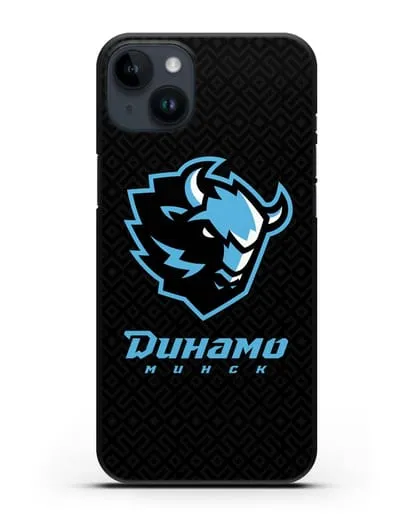Чехол ХК Динамо-Минск с белорусским орнаментом силиконовый для iPhone 14 Plus