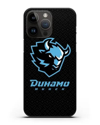 Чехол ХК Динамо-Минск с белорусским орнаментом силиконовый для iPhone 14 Pro Max